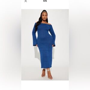 New Beautiful Navy Blue sweater dress 3x